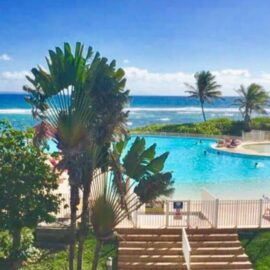 Piscine de la résidence Anse des Rochers à Saint-François en Guadeloupe